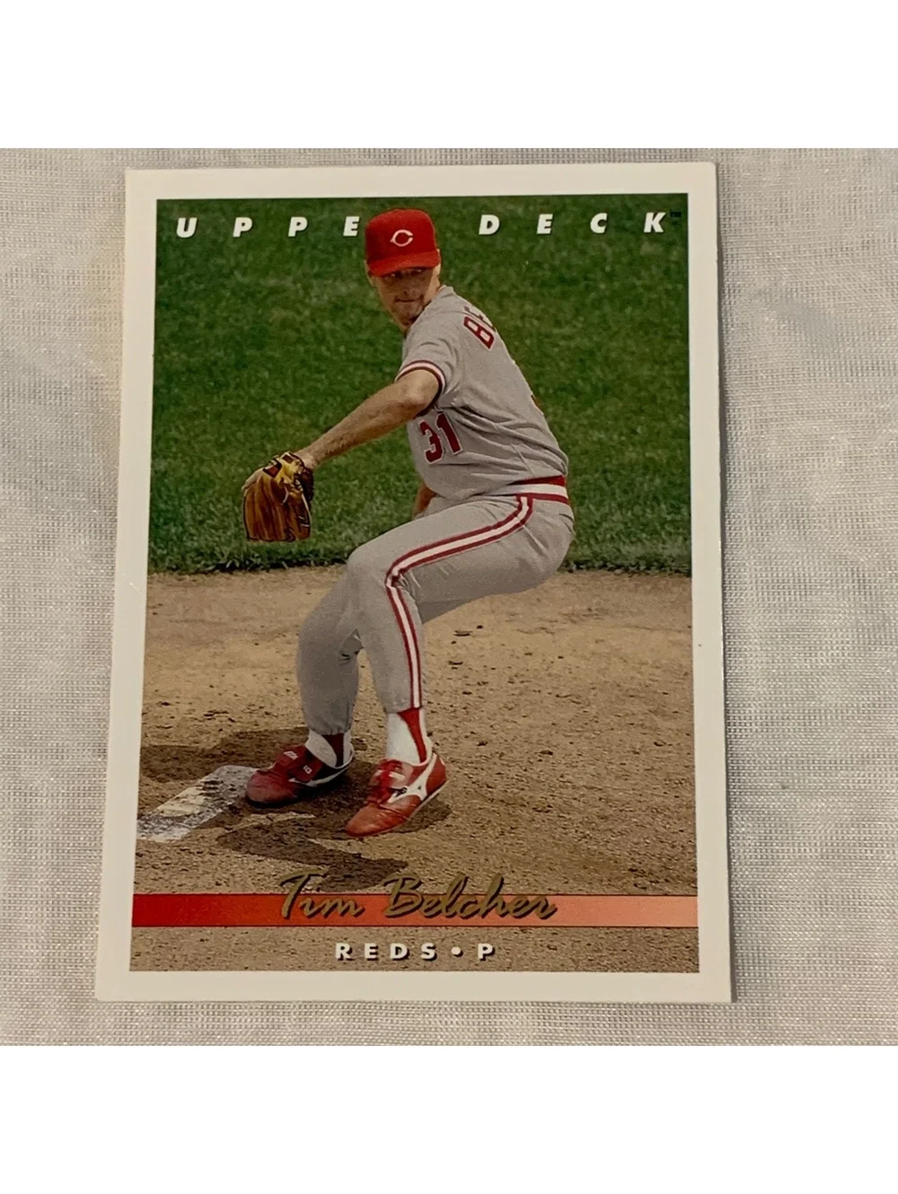 1993 Upper Deck Series 1 Tim Belcher #368 Cincinnati Reds MLB Card Vintage